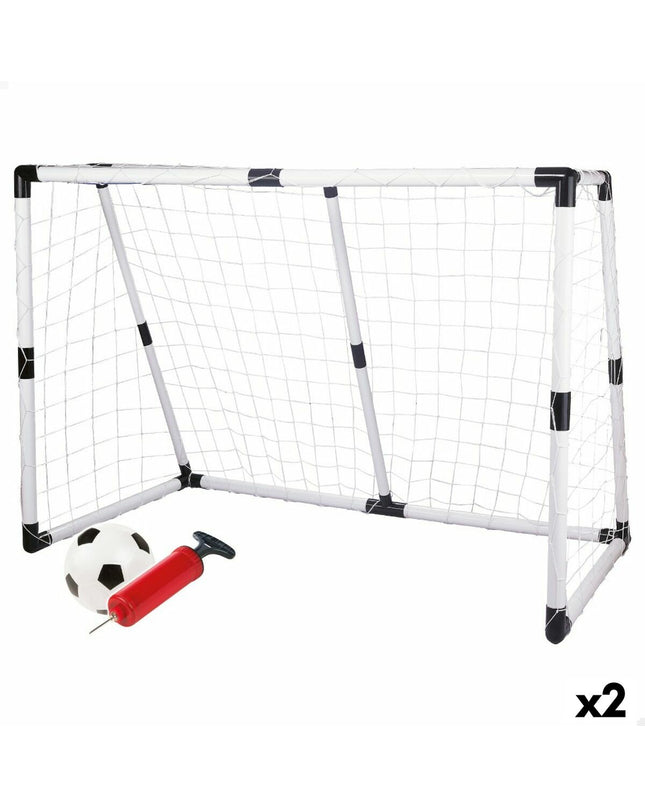 Set of two Colorbaby football goal posts, 190x132x90 cm, for outdoor sports and soccer practice.