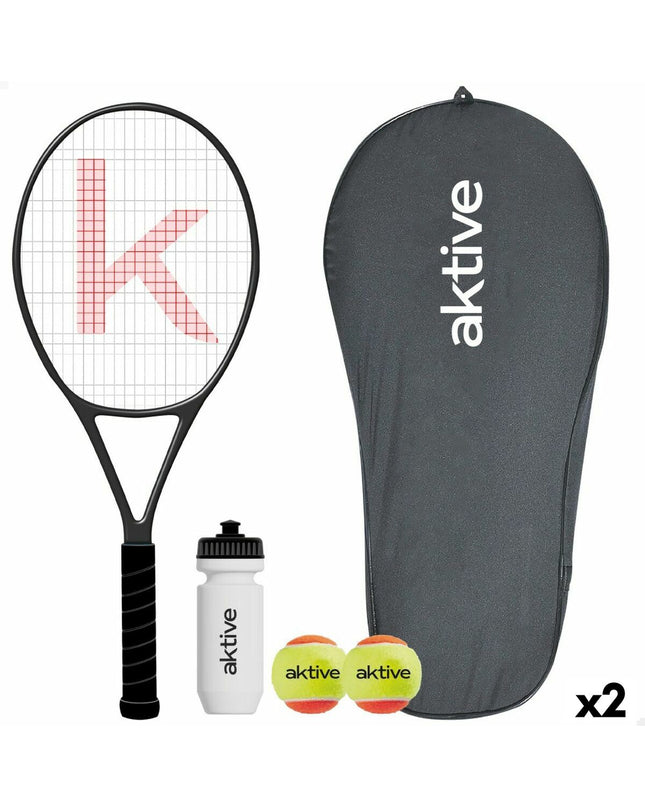 Two Aktive tennis rackets for sport and outdoor play, featuring lightweight frames and grip handles for optimal performance.