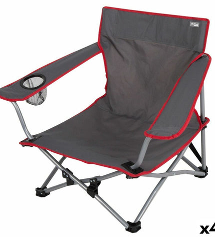 Four Aktive portable camping chairs, lightweight and foldable, suitable for outdoor camping and hiking activities.