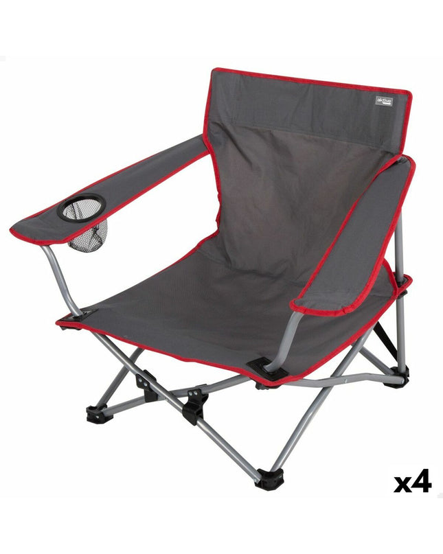 Four Aktive portable camping chairs, lightweight and foldable, suitable for outdoor camping and hiking activities.