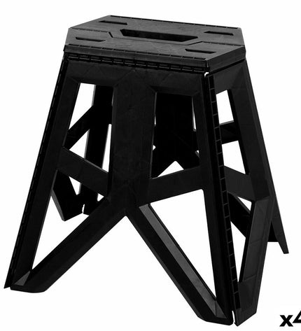 Set of four Aktive foldable outdoor camping chairs, compact 41x39x33 cm, ideal for sport, camping, and outdoor activities.