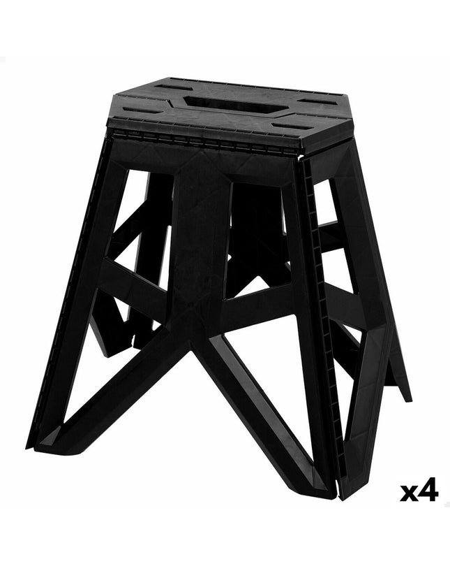 Set of four Aktive foldable outdoor camping chairs, compact 41x39x33 cm, ideal for sport, camping, and outdoor activities.