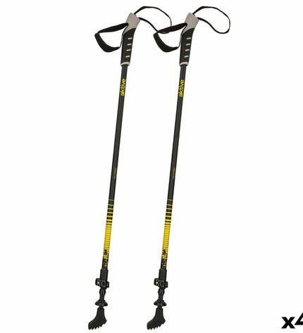 Aktive trekking walking sticks, 4-pack, 4.5 x 135 x 3 cm, outdoor sport and camping gear, sturdy hiking poles.