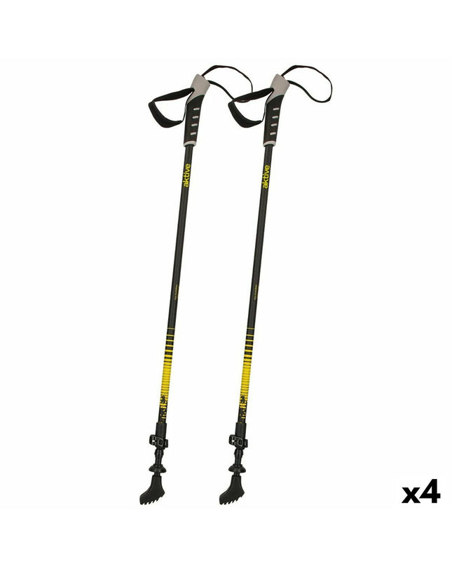 Aktive trekking walking sticks, 4-pack, 4.5 x 135 x 3 cm, outdoor sport and camping gear, sturdy hiking poles.