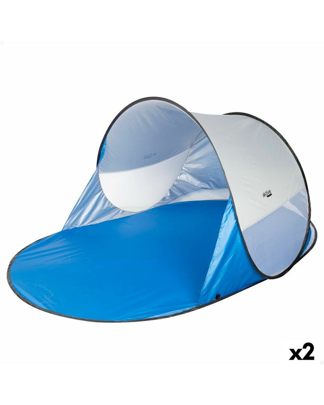 Aktive Strandtent in polyester, 200 x 90 x 120 cm, suitable for outdoor camping and beach activities.