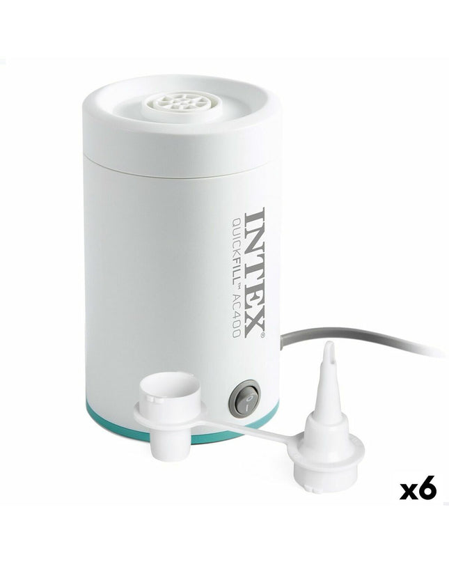 Intex air pumps for camping and outdoor use, six compact portable air pumps suitable for inflating outdoor gear and sporting equipment.
