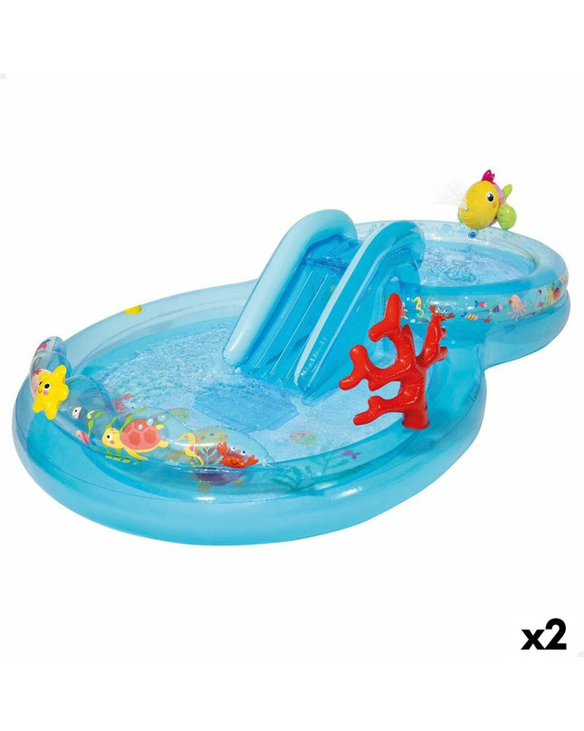 Intex PVC watersproeier for children, outdoor toy with spray features, measuring 193 x 71 x 310 cm, ideal for summer fun.