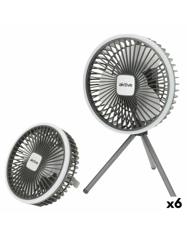 Set of six Aktive LED outdoor garden lights with ABS construction, ideal for outdoor decoration and garden lighting.