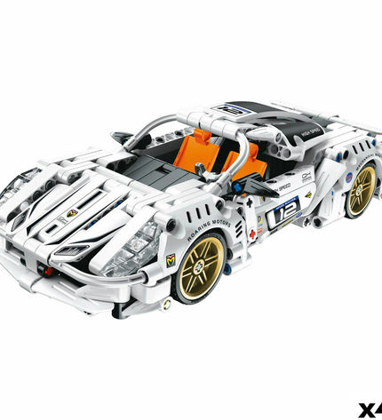 BigBuy Kids Bouwspel Auto 437 onderdelen, colorful toy car building set with various plastic pieces and components.