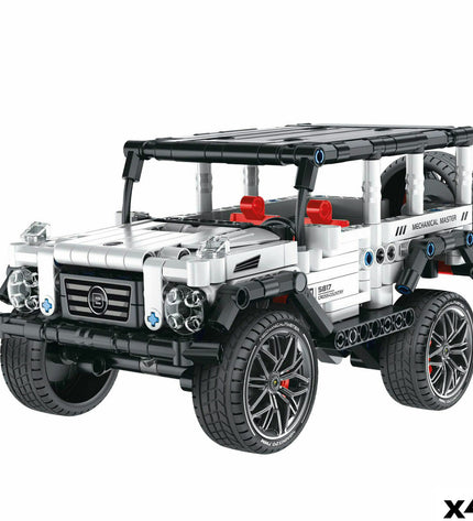 Buildable toy car parts for BigBuy Kids Bouwspel Auto 434 set, featuring colorful plastic components and detailed assembly pieces.