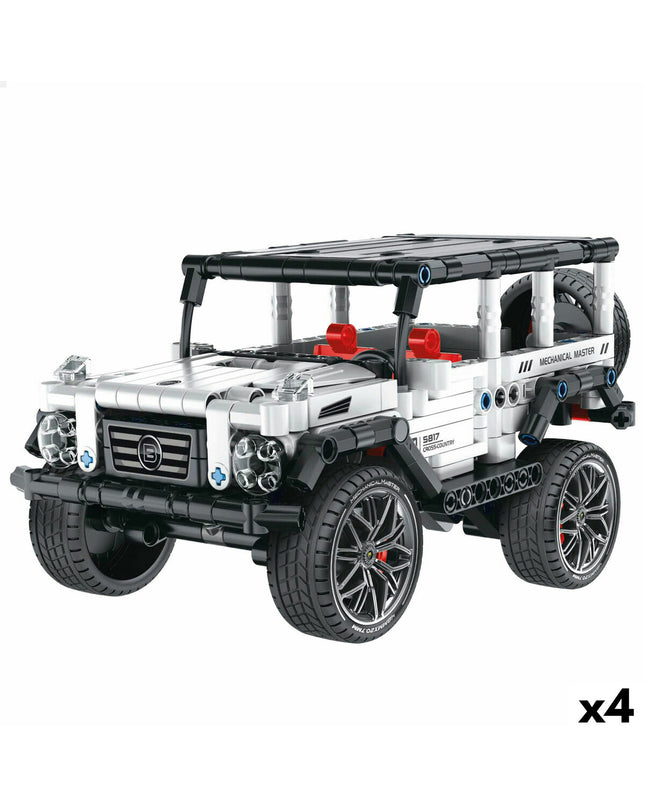 Buildable toy car parts for BigBuy Kids Bouwspel Auto 434 set, featuring colorful plastic components and detailed assembly pieces.
