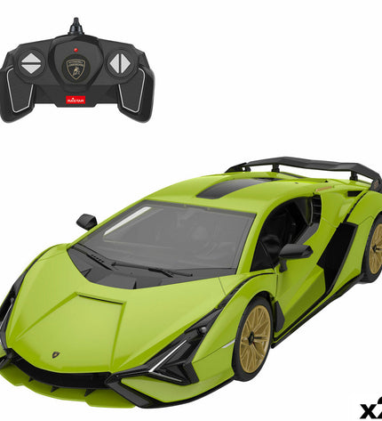 Two Lamborghini remote control police cars, toy vehicles from the Lamborghini brand, with detailed police car design.