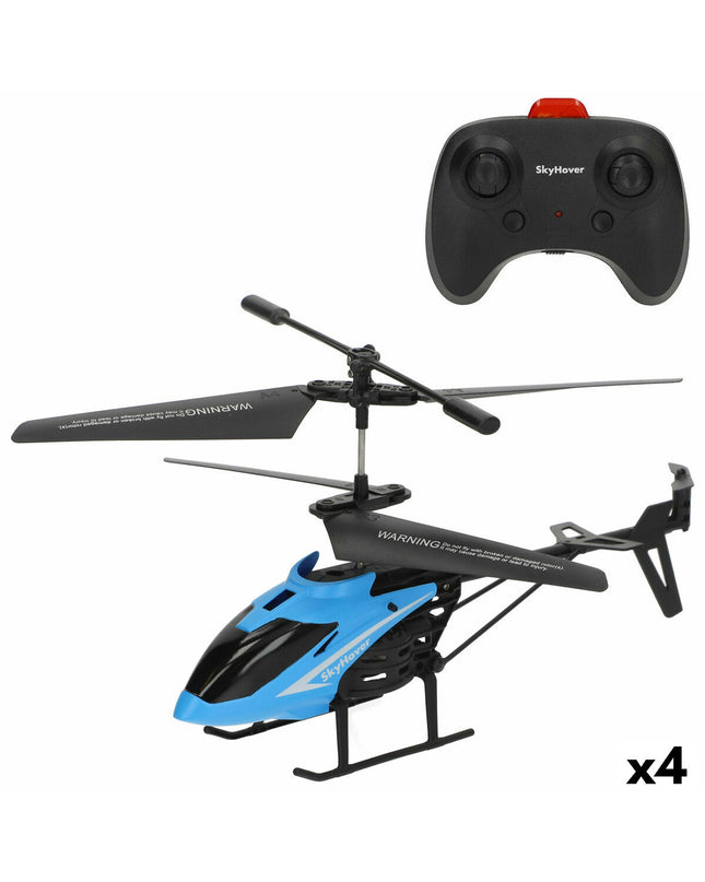 Colorbaby remote control helicopters, set of 4, colorful toy vehicles for kids, suitable for play and entertainment.