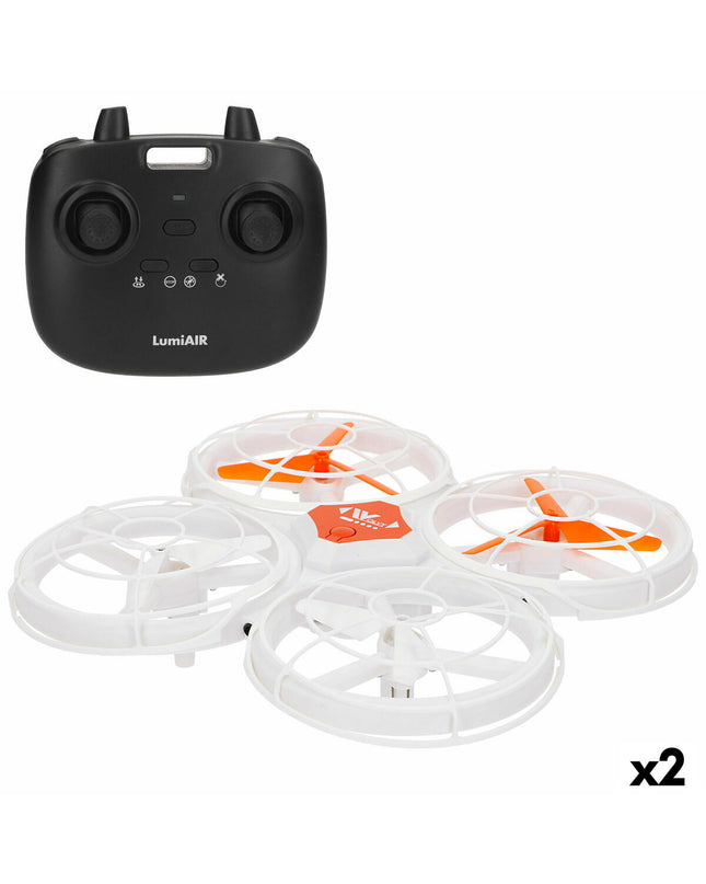 Two Colorbaby remote control helicopters toy vehicles displayed with colorful helicopter icons on a white background.