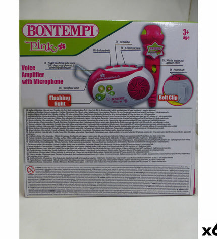 Bontempi speelgoedmicrofoon for kids, colorful musical toy microphone with playful design for children’s music play