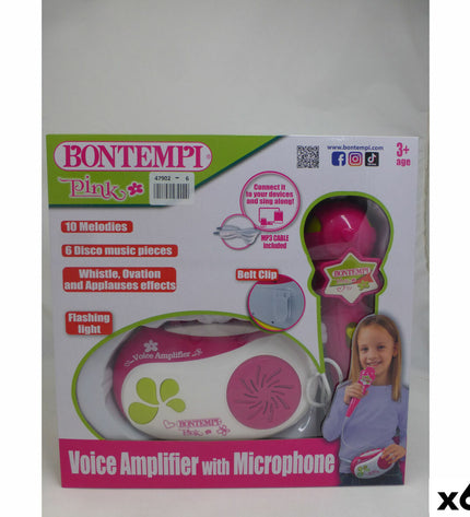 Colorful Bontempi toy microphone for children, part of musical instruments and toys for kids, with bright design and playful features.