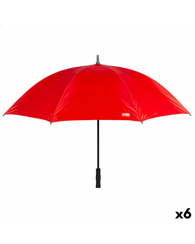 Six Aktive red 150cm umbrella bags for luggage protection, featuring durable material and compact size for travel convenience.