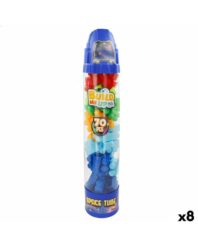 Colorful BigBuy Kids Bouwstenen 70 piezas building blocks for kids, showcasing various shapes and vibrant colors in a fun play setup.