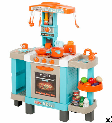 Two BigBuy Kids toy kitchens measuring 78x87x28 cm each, designed for imaginative play and role-playing games.