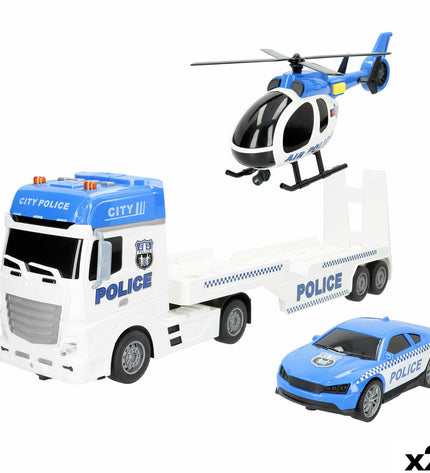 Two Speed & Go toy trucks, 55x17x12 cm, featuring vibrant colors and detailed vehicle design for play and display.