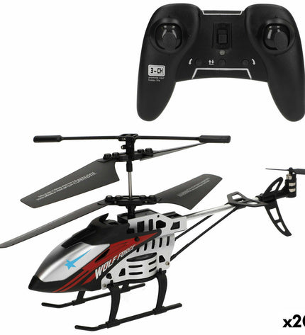 Two Colorbaby remote control helicopters, colorful toy vehicles for kids, designed for play and entertainment.