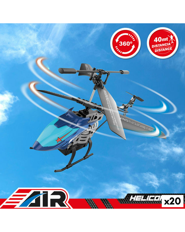 Two Colorbaby remote-controlled helicopters toy vehicles with colorful designs, suitable for children to play and fly indoors or outdoors.