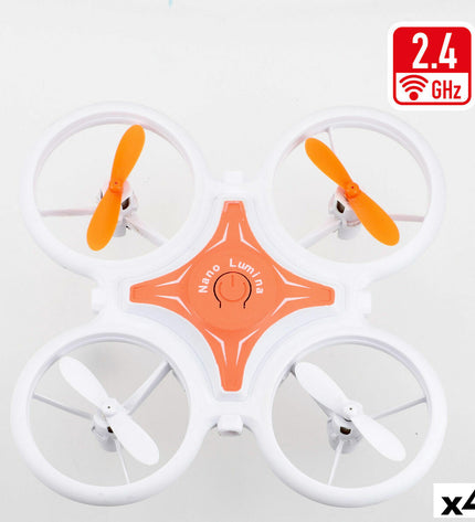 Four Colorbaby remote control helicopters toys for children, colorful toy vehicles with spinning rotor blades.
