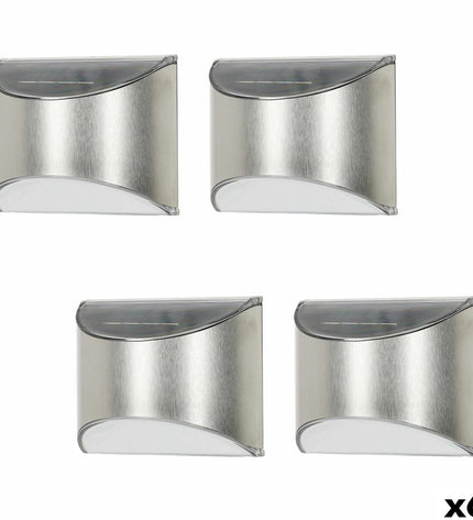 Set of six Aktive solar outdoor garden spotlights, 10 x 8 x 5 cm, decorative lighting for outdoor spaces.