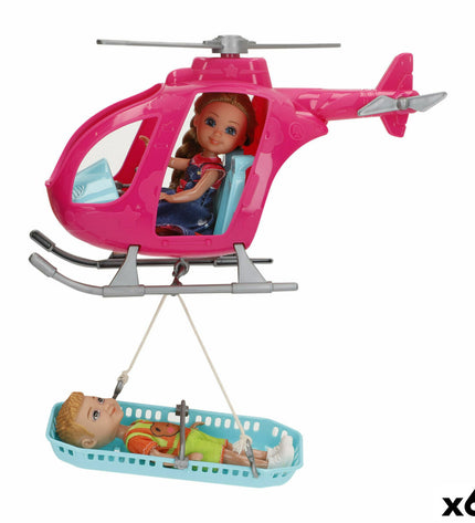 Colorful playset with six toy figures, measuring 24x15x9 cm, from BigBuy Kids, part of their doll and action figure collection.