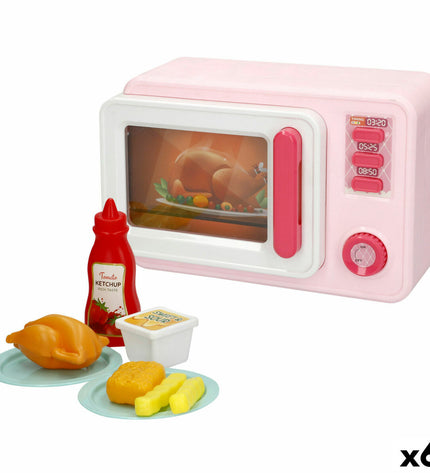 Set of six BigBuy Kids magnetron toys, 20x13x9 cm, colorful imitation kitchen appliances for imaginative play.