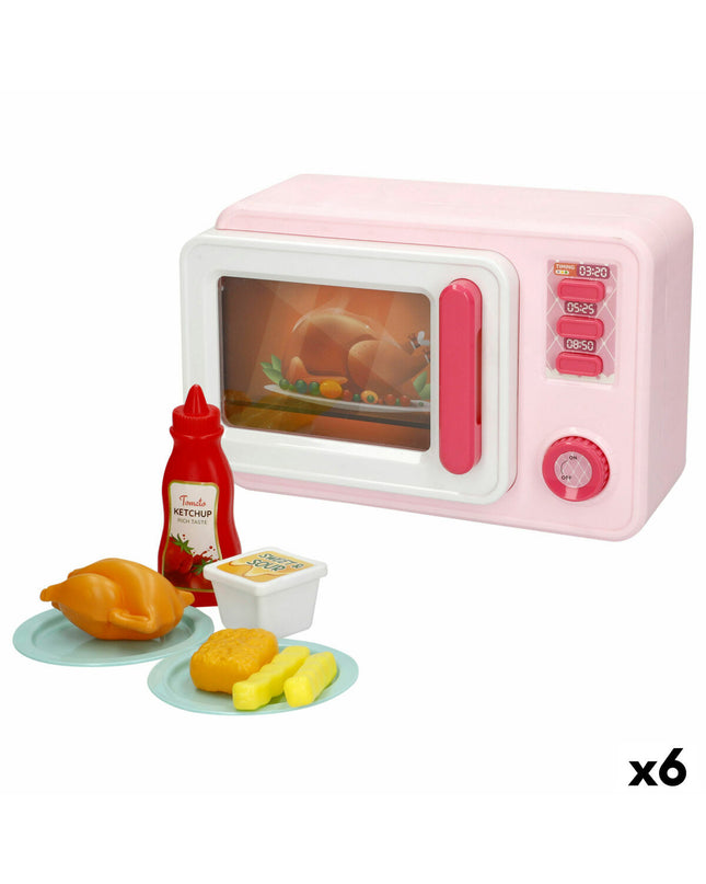 Set of six BigBuy Kids magnetron toys, 20x13x9 cm, colorful imitation kitchen appliances for imaginative play.