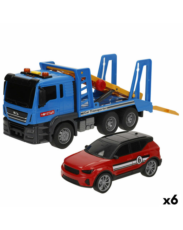 Six Speed & Go toy trucks, 26 x 13 x 9 cm, featuring colorful vehicle designs for kids' play and collection.