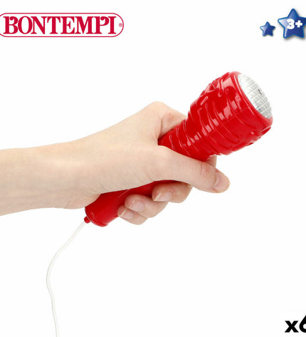 Set of six Bontempi music toys for babies, colorful and compact, designed for young children to enjoy musical play.