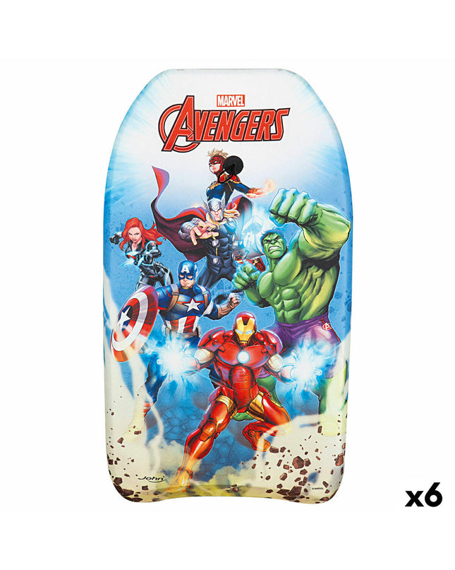 The Avengers bodyboard, 82 x 45 cm, for water sports, featuring a colorful design suited for outdoor beach or surf activities.