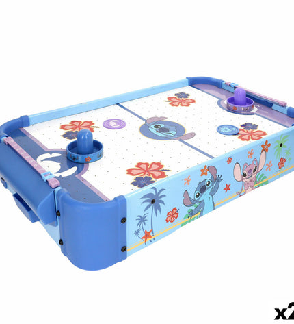Pair of Stitch-themed hockey tables, 53x9x31 cm, for kids' toys and game accessories, featuring colorful Stitch character design.