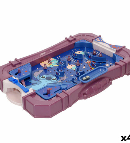 Set of four Stitch pinball game accessories featuring colorful Stitch character icons for fun gameplay.
