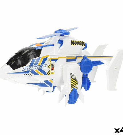 Set of four Teamsterz helicopter toy vehicles for kids, colorful plastic construction, ideal for imaginative play and gaming.