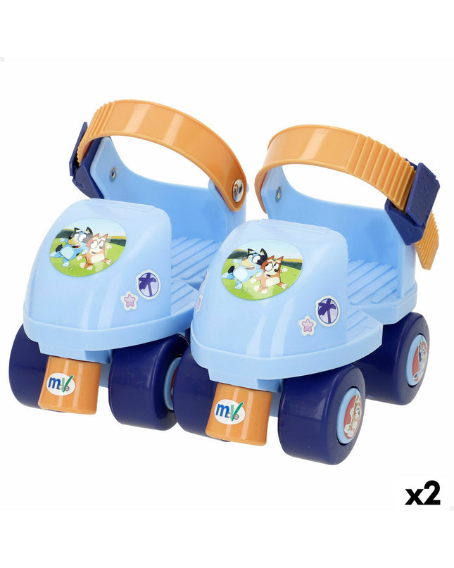 Bluey blue children's skates size 32-36, playful toy skates for kids, ideal for outdoor play and sports.