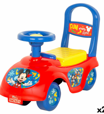 Pair of Mickey Mouse inflatable toys, 43x37x21 cm, colorful rubber play items for outdoor fun, featuring classic Mickey Mouse design.