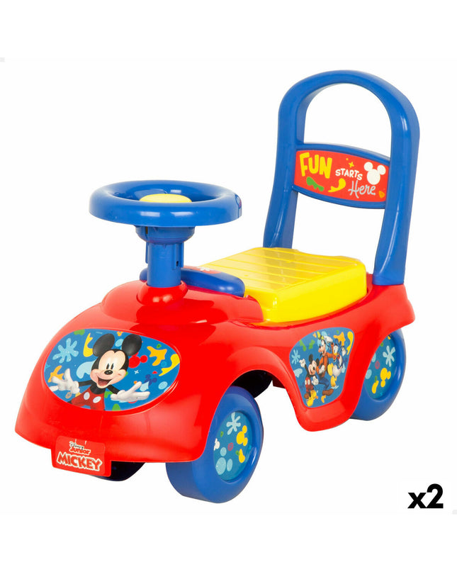 Pair of Mickey Mouse inflatable toys, 43x37x21 cm, colorful rubber play items for outdoor fun, featuring classic Mickey Mouse design.