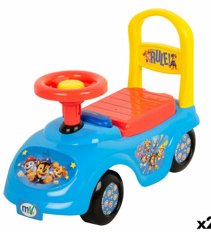Two Paw Patrol-themed toys, 43x37x21 cm, made of durable plastic, suitable for outdoor play and imaginative adventures.