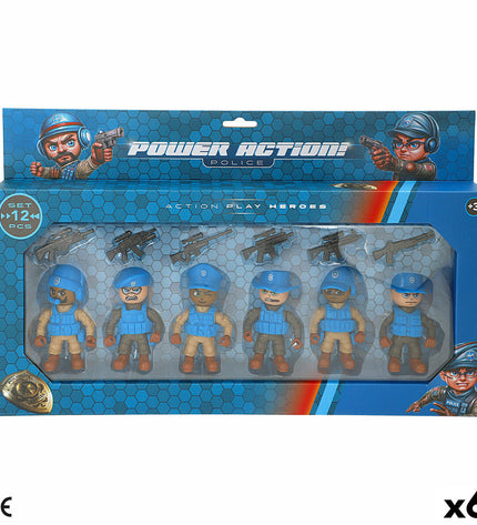 Colorbaby playset with six small colorful toys, 5x8x4 cm, for children’s dolls and action figure play.