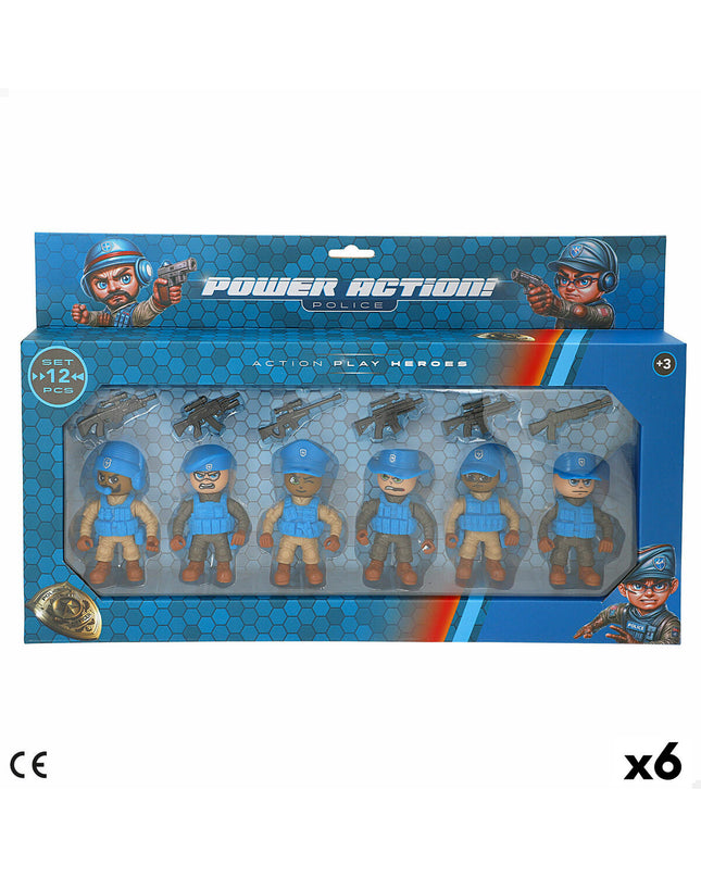 Colorbaby playset with six small colorful toys, 5x8x4 cm, for children’s dolls and action figure play.