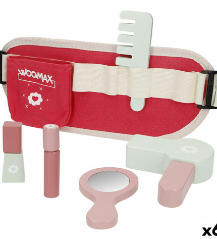 Set of six Colorbaby beauty play sets, each 30x12x2 cm, designed for pretend makeup and grooming games for children.