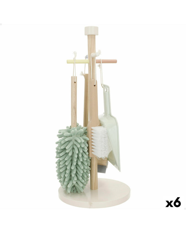 Woomax Reinig & Opberg Kit with 5 pieces, includes toy cleaning tools and storage box, designed for imaginative play.
