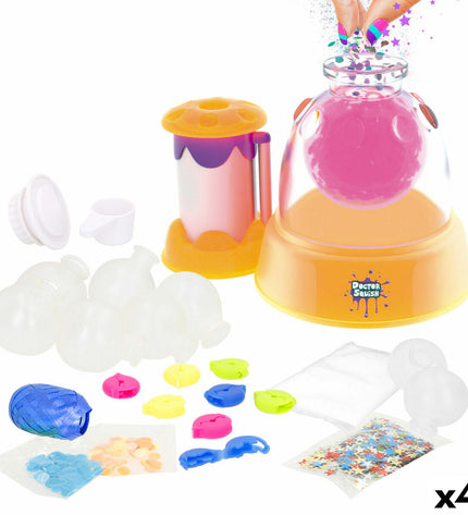 Set of four Doctor Squish skill toys for creative play and activities, featuring colorful, squishy game pieces.