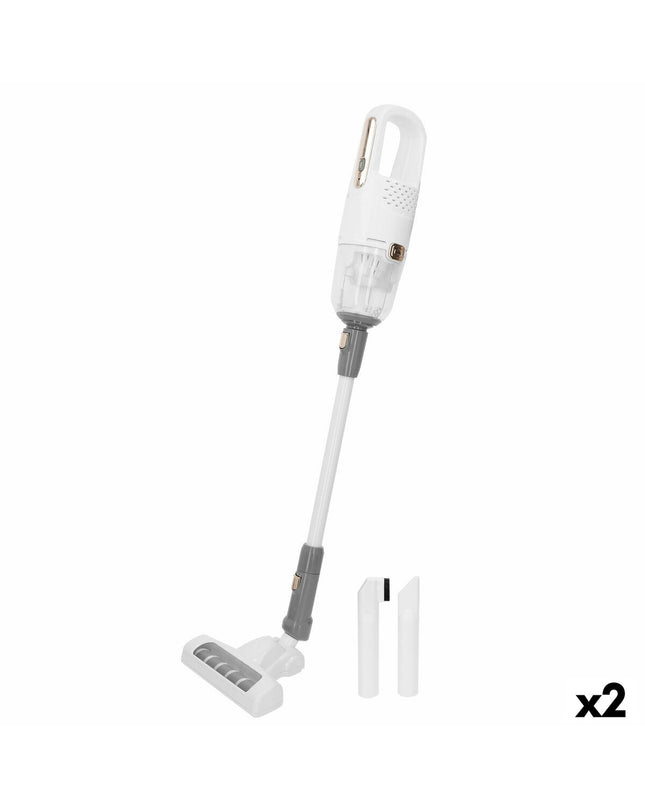 PlayGo toy vacuum cleaner with 7 pieces, measuring 17x75x14 cm, designed for pretend play and imaginative games.