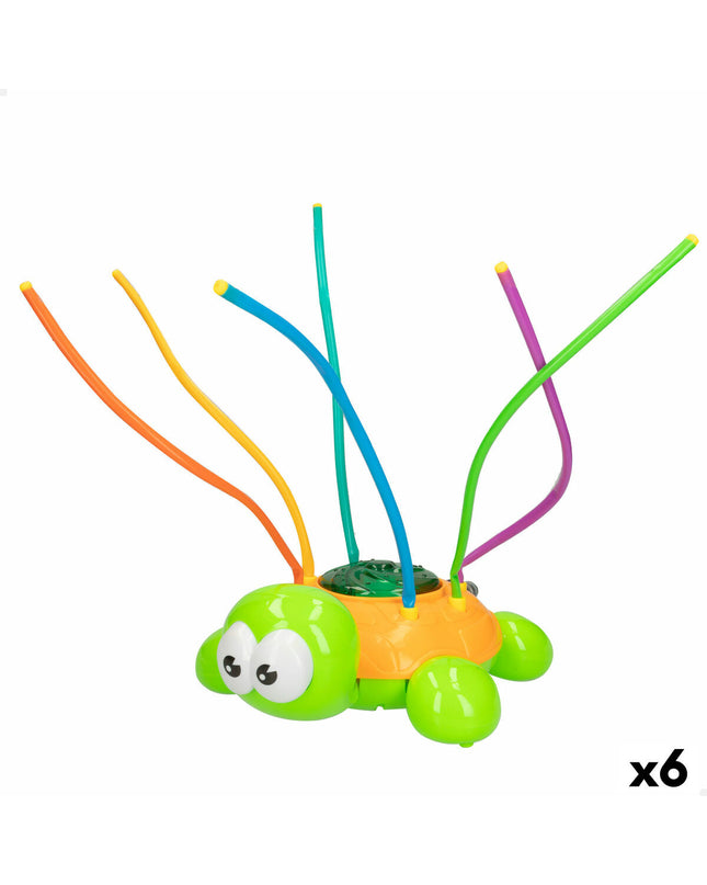 Colorbaby plastic watersproeier set with six colorful toy water spray nozzles for outdoor play, measuring 28 x 9 x 20 cm each.