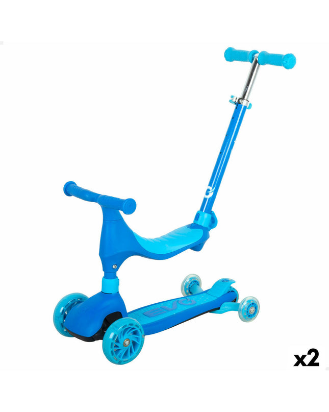 Two EVO Step EVO toys for outdoor play and sports, shown with colorful, durable plastic surfaces suitable for active fun.