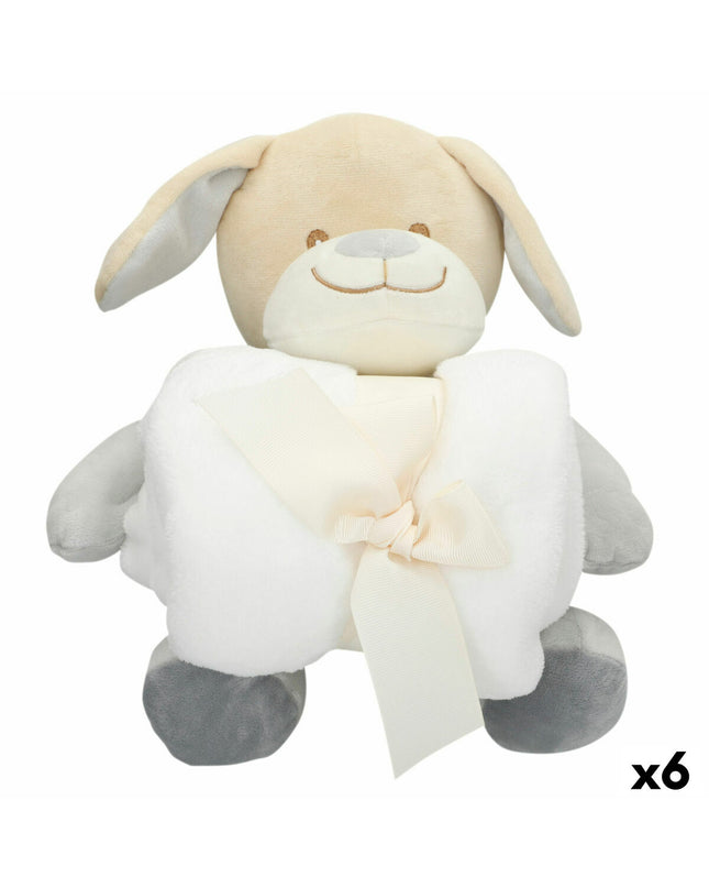 Set of six Colorbaby plush toys, soft polyester stuffed animals, 20x25x20 cm, ideal for children’s play and cuddling.